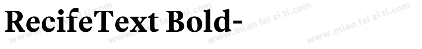 RecifeText Bold字体转换